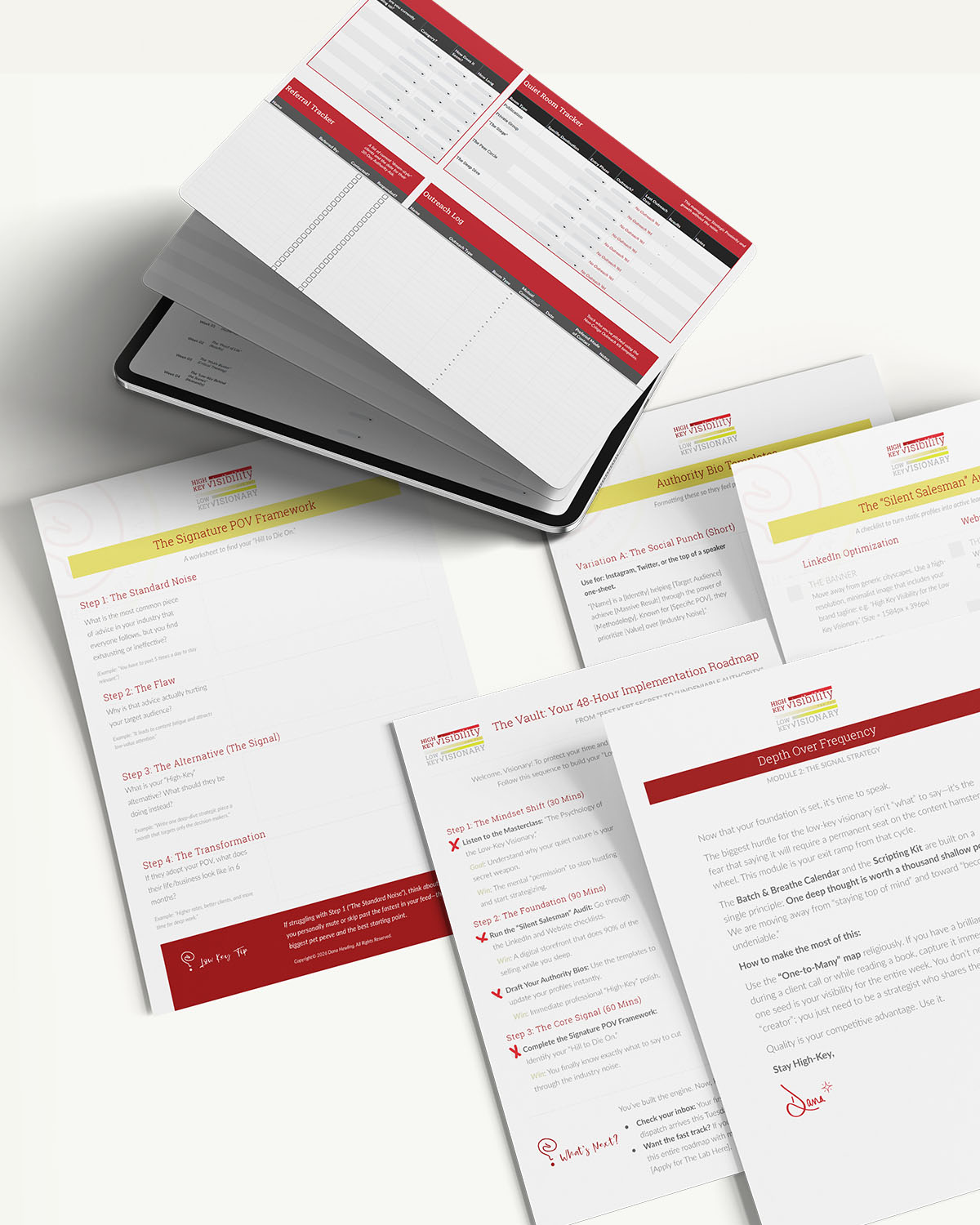 Graphic for The Visibility Vault, a strategic implementation system designed specifically for the expert who wants to be heard, not just loud.