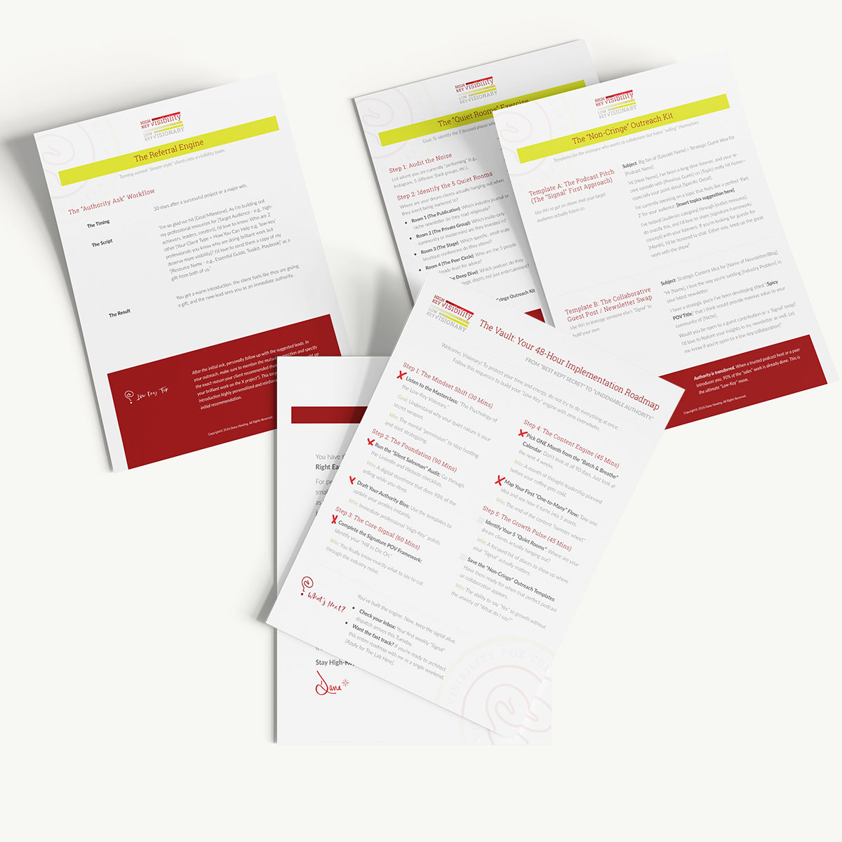 Cover for Module 3, The Quiet Network, redefining networking as strategic proximity to get a visionary's message in front of the right ears.